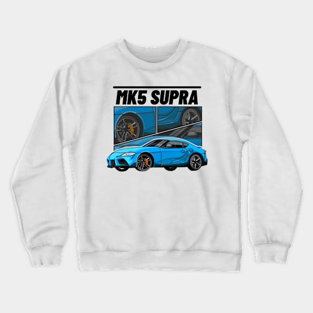 mk5 SUPRA Crewneck Sweatshirt by MOTOSHIFT